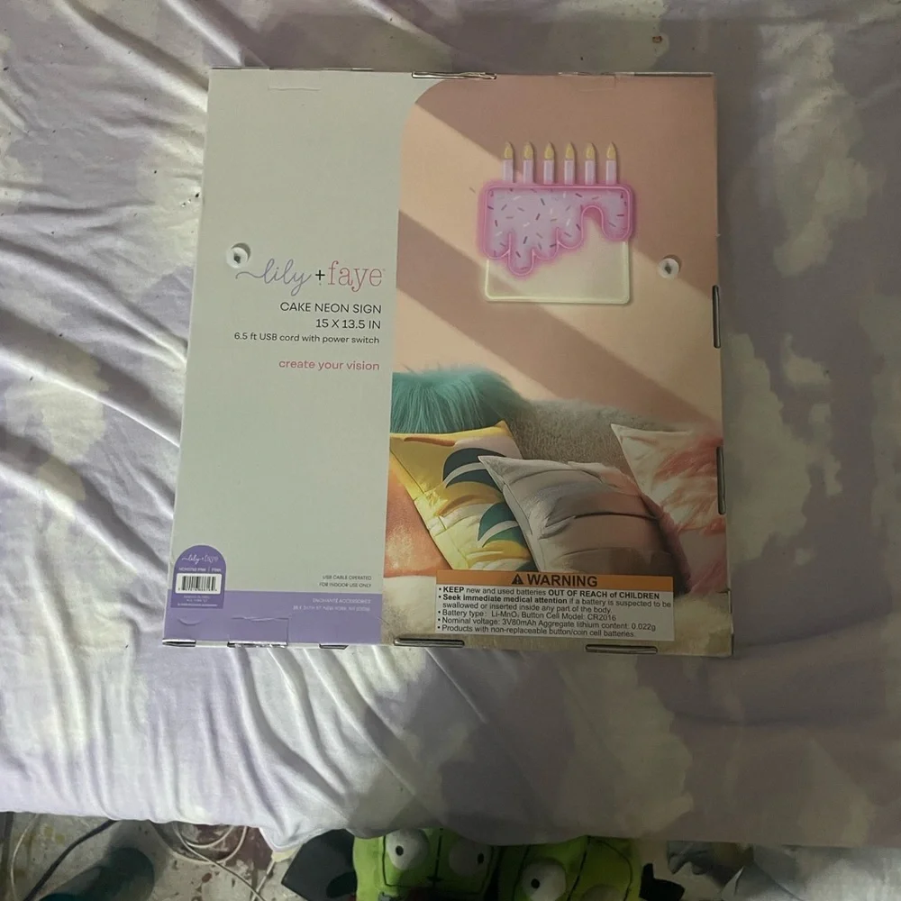 Pink Cake Neon Sign New In Box